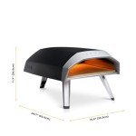 Ooni Koda 12 Gas Pizza Oven – 28mbar Propane Outdoor Portable Oven For Fire and Stonebaked 12 Inch Pizzas in 60 Seconds, With Gas Hose & Regulator