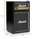 Marshall MF3.2 MF32BLKNA 3.2 Cubic-Foot Medium-Capacity Bar Fridge, Black