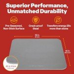 Baking Steel - The Original Ultra Conductive Pizza Stone (14"x16"x1/4") - The Original Baking Steel for Pizza & Bread for Indoor & Outdoor Use - Pre-Seasoned, Naturally Non-Stick Surface & Crack-Proof