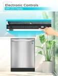 BLACK+DECKER 24" Designer Series Built-In Dishwasher, 14-Place Setting Capacity with Stainless Steel Tub, Dish Washer with 6 Wash Programs, Low Noise, ENERGY STAR Certified, BDW500MHS