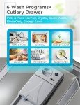 BLACK+DECKER 24" Designer Series Built-In Dishwasher, 14-Place Setting Capacity with Stainless Steel Tub, Dish Washer with 6 Wash Programs, Low Noise, ENERGY STAR Certified, BDW500MHS