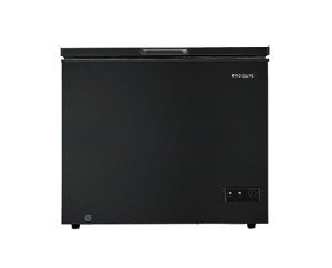 FRIGIDAIRE EFRF7003-BLACK Chest Deep Freezer, 7 Cu. Ft, Black Adjustable Thermostat-Removable Vinyl Coated Wire Basket-Easy Defrost Drain