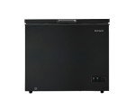 FRIGIDAIRE EFRF7003-BLACK Chest Deep Freezer, 7 Cu. Ft, Black Adjustable Thermostat-Removable Vinyl Coated Wire Basket-Easy Defrost Drain