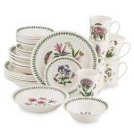 Portmeirion Botanic Garden 30-Piece Dinnerware Set - Nature-Inspired Floral Motifs - Dishwasher, Microwave, Freezer Safe Elegant Dining Plates, Bowls, Mugs - Fine Earthenware for Home Gatherings