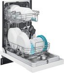 Honeywell 18 Inch Dishwasher with 8 Place settings, 6 Washing Programs, Stainless Steel Tub, UL/Energy Star- Black