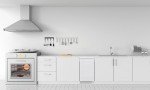Honeywell 18 Inch Dishwasher with 8 Place settings, 6 Washing Programs, Stainless Steel Tub, UL/Energy Star- Black