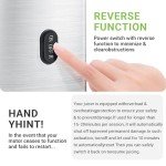 AMZCHEF Cold Press Juicer, Juicer Machines - 3.1" Large Feed Chute for Whole Fruits & Vegetables, Stainless Steel Slow Masticating Juicer Easy to Clean, Large Auger, Double Strainers, Silver