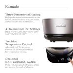 Vermicular Musui–Kamado (RICEPOT) | Cast Iron Induction Cooker | Precision Multicooker | Japanese Rice Cooker | Slow Cooker | Non-Toxic Enameled Cast Iron Pot | Matte Black & Silver | US Model (120V)