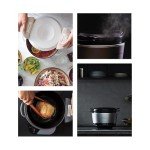 Vermicular Musui–Kamado (RICEPOT) | Cast Iron Induction Cooker | Precision Multicooker | Japanese Rice Cooker | Slow Cooker | Non-Toxic Enameled Cast Iron Pot | Matte Black & Silver | US Model (120V)