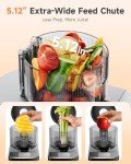 VCK Cold Press Juicer with Large 5.12" Feed Chute- Slow Masticating Technology for Nutrient Retention, Quiet 250W Motor, High Juice Yield, Leakproof Base- Perfect for Fruits, Vegetables & Leafy Greens