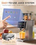 VCK Cold Press Juicer with Large 5.12" Feed Chute- Slow Masticating Technology for Nutrient Retention, Quiet 250W Motor, High Juice Yield, Leakproof Base- Perfect for Fruits, Vegetables & Leafy Greens