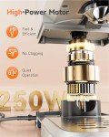 VCK Cold Press Juicer with Large 5.12" Feed Chute- Slow Masticating Technology for Nutrient Retention, Quiet 250W Motor, High Juice Yield, Leakproof Base- Perfect for Fruits, Vegetables & Leafy Greens
