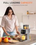 VCK Cold Press Juicer with Large 5.12" Feed Chute- Slow Masticating Technology for Nutrient Retention, Quiet 250W Motor, High Juice Yield, Leakproof Base- Perfect for Fruits, Vegetables & Leafy Greens