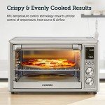 COSORI Air Fryer Toaster Oven Combo, 12-in-1 Airfryer Rotisserie Convection Oven Countertop, Bake, Broil, Roast, Dehydrate, 134 Recipes & 4 Accessories, 32QT, Silver, Stainless Steel