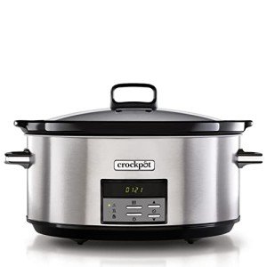 Crock-Pot Digital Slow Cooker Slow Cooker | Adjustable Cooking Time | 7.5 Litres (10+ People) | Stainless Steel [CSC063X]