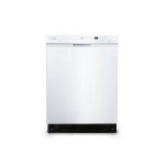 BLACK+DECKER 24" Built-In Dishwasher, 12-Place Setting Capacity with Stainless Steel Tub, Dish Washer with 6 Wash Programs, Low Noise, ENERGY STAR Certified, BDW200MW, White
