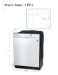 BLACK+DECKER 24" Built-In Dishwasher, 12-Place Setting Capacity with Stainless Steel Tub, Dish Washer with 6 Wash Programs, Low Noise, ENERGY STAR Certified, BDW200MW, White
