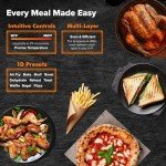 Nuwave Bravo Pro Smart 21QT Toaster Oven Air Fryer Combo, Convection Oven Countertop, 10 functions all in 1, with even & quick crisp technology, 50-450°F, 1800W, Mint Green