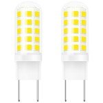 G8 Led Bulb Dimmable Under Microwave Light Bulb 50W Halogen Replacement for GE Samsung LG Over The Range Microwave Hood,120V 5W 500LM Natural White 4000K,Replaces WB08X10057,WB08X10051,2 Pack