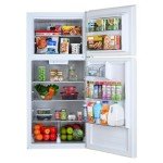 Kenmore 30 in. 18.2 cu. ft. Capacity Refrigerator/Freezer with Adjustable Glass Shelving, Humidity Control Crispers, Gallon Door Bins, ENERGY STAR Certified, White