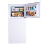 Kenmore 30 in. 18.2 cu. ft. Capacity Refrigerator/Freezer with Adjustable Glass Shelving, Humidity Control Crispers, Gallon Door Bins, ENERGY STAR Certified, White