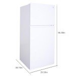 Kenmore 30 in. 18.2 cu. ft. Capacity Refrigerator/Freezer with Adjustable Glass Shelving, Humidity Control Crispers, Gallon Door Bins, ENERGY STAR Certified, White