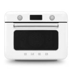 SMEG COF01Countertop Combi Oven - Multi-Function Grill, Air Fry, Steam, Bake, Convection, Defrost, and Warm, 10 Cooking Functions - Made In Italy (White)