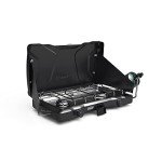 Coleman Triton 2-Burner Propane Stove, Portable Camping Cooktop with 2 Adjustable Burners & Wind Guards, 22,000 BTUs of Power for Camping, Tailgating, Grilling, BBQ, & More
