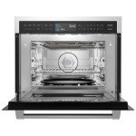 Gasland 24 Inch Built in microwave oven, Microwave and Convection Oven Combination, 1000W, 11 Levels, Sensor Cook, Touch Control, LCD Display, 1.6 Cu. Ft Wall Microwave Oven Combos, Stainless Steel