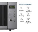 Emerson MW9005SS Compact Countertop Microwave Oven with Button Control, LED Display, 900W 5 Power Levels, 6 Auto Menus, Glass Turntable and Child Safe Lock, 0.9 Cu. Ft, Stainless Steel