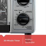 BLACK+DECKER TO1705SB 4-Slice Toaster Oven, Stainless Steel