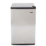 Whynter CUF-210SS Upright Small Mini Freezer with Lock for Bedrooms, Dorms, Garages, Offices, 2.1 Cubic Feet, Stainless Steel
