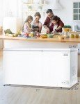 BLACK+DECKER 19.8 Cu. Ft. Chest Freezer, Deep Freezer with Top Opening, Freezer Chest with 4 Removable Storage Baskets, Mechanical Temperature Control, Manual Defrost, R600a Refrigerant,BCF1980E,White