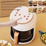Air Fryer 4L-Digital Air Fryer Oven with Timer Temp Control & Detachable Basket for Fry Roast Bake Grill Yellow (Color : Black)