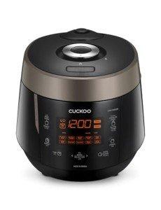 Cuckoo High 6 Cup Electric Heating Pressure Rice Cooker & Warmer – 12 Built-in Programs Including Glutinous (White), Mixed, Brown, GABA, Black Copper