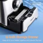 Magiccos 14-Cup French-Fry-Cutter Storage-Drawer Food-Processor - XL Bowl, Large Chute & Storage Drawer, Slicing & Shredding, Chopping & Mixing, For Fries, Cheese, Meat & Veggie Prep, For Home Kitchen