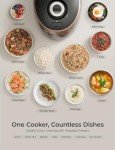 Cuckoo High 6 Cup Electric Heating Pressure Rice Cooker & Warmer – 12 Built-in Programs Including Glutinous (White), Mixed, Brown, GABA, Black Copper