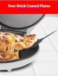 Betty Crocker Pizza Maker Plus, 12" Indoor Electric Grill, Nonstick Griddle Pan for Pizzas, Quesadillas, Tortillas, Nachos and more, 12" Electric Griddle for Delicious Meals and Snacks, White