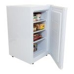 Avanti VF306 Upright Freezer Compact 3 Fixed Metal Shelves, Reversible Door Adjustable Temperature Control and Flush-Back Design Perfect for Home, Office, Basements & More, 2.8 cu.ft, White