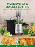 Juicer, 1200W Juicer Machine with 3" Feed Chute for Whole Fruits and Vegs, Dual Speeds Centrifugal Juice Extractor Maker with Heavy Duty Full Copper Motor, High Juice Yield, Easy to Clean, BPA-Free