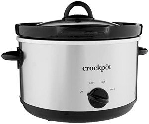 Crockpot 5 Qt. Round Manual Slow Cooker and Little Dipper, Stainless Steel