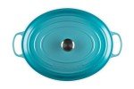 Le Creuset Enameled Cast Iron Signature Oval Dutch Oven, 15.5qt., Caribbean