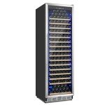 ORYMUSE Large 200 Bottle Wine Fridge - 24 Inch Wine Cooler Refrigerator, Freestanding and Built-in Design, Upgraded Compressor Cooling, Intelligent Temperature Memory