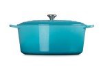 Le Creuset Enameled Cast Iron Signature Oval Dutch Oven, 15.5qt., Caribbean
