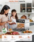Nuwave Combi Steam Oven, 16Qt All-in-One Stainless Steel Multi-Cooker: Air Fry, Toast, Steam, Sous Vide & More, Precise 50-450°F, Adjustable Moisture, 120 Presets, Programmable Memories, Easy to Clean