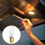 Belleone Light Bulb Fits for LG Microwave Oven - Compatible with LG Frigidaire Kenmore Whirlpool GE Over the Range Microwave, Dimmable 125V 30W E17 Base, Kitchen Night Light, Repalces 6912W1Z004B,4pcs