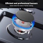 AAOBOSI Gas Cooktop 36 inch Gas Stove Built-in Gas Range Commercial Gas Stove Top, Propane Cooktop NG/LPG Switch, 6 Cast Iron Stove Top Covers for Gas Burners with 6 Burners for Cooking, Gas Grilling