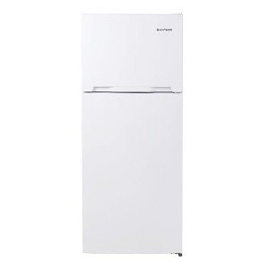 West Bend Apartment Refrigerator Freestanding Dual Door Design Fridge with Top Freezer, Adjustable Electronic Control and Frost Free Defrost, for Condo, House, Small Kitchen Use, 14.3-Cu.Ft, White