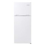 West Bend Apartment Refrigerator Freestanding Dual Door Design Fridge with Top Freezer, Adjustable Electronic Control and Frost Free Defrost, for Condo, House, Small Kitchen Use, 14.3-Cu.Ft, White