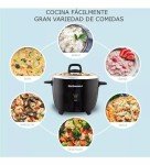 Elite Gourmet ERC2010B Electric Rice Cooker with Stainless Steel Inner Pot Makes Soups, Stews, Porridge's, Grains and Cereals, 10 cups cooked (5 Cups uncooked), Black